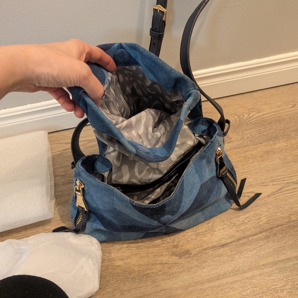 Aimee Kestenberg Blue Geometric Crossbody Bag - Picture 11 of 14